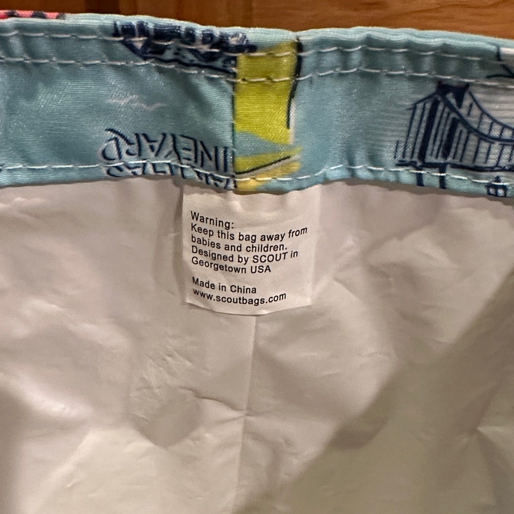 Scout Nautical Print Lunch Bag cooler Nantucket- Martha’s Vineyard insulated - Picture 8 of 8